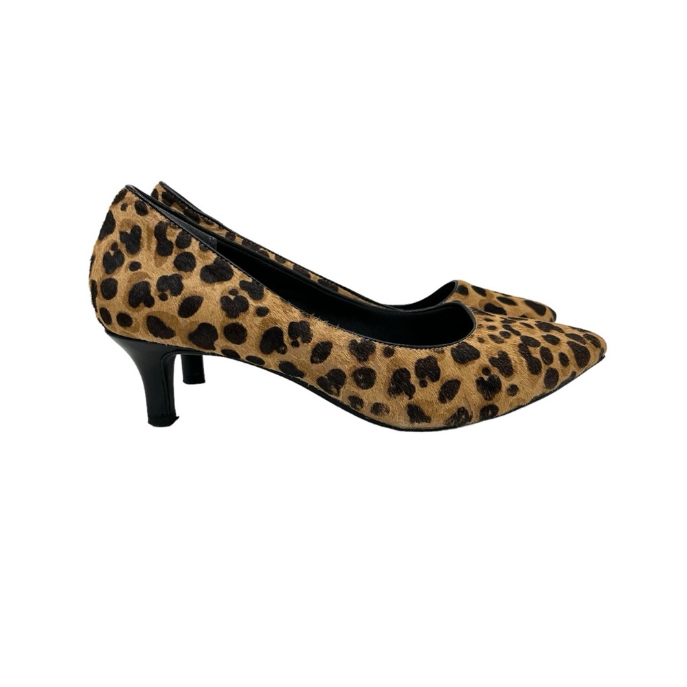 Rockport Leopard Heels Dyed Leather Upper Comfort Heels Size 7